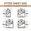 My Home Store Lilynn  Microfiber Fitted Sheet Extra Deep Pocket 40 cm All-Around Elastic-82169810-82169795