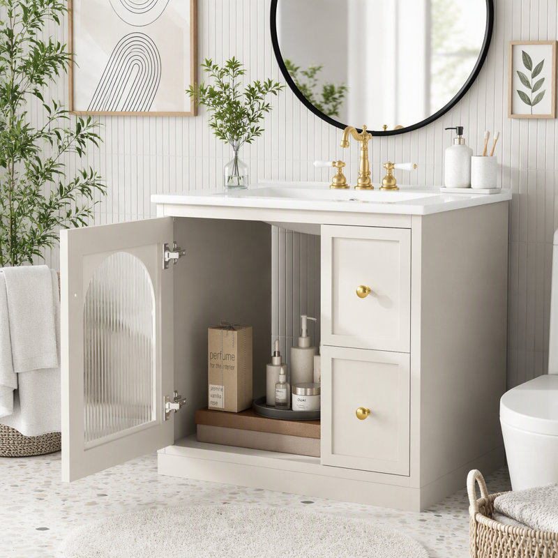 Ensemble de meuble-lavabo 24 "24", Beige