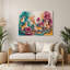 Chiens chihuahua, art mural en métal brun-601958311