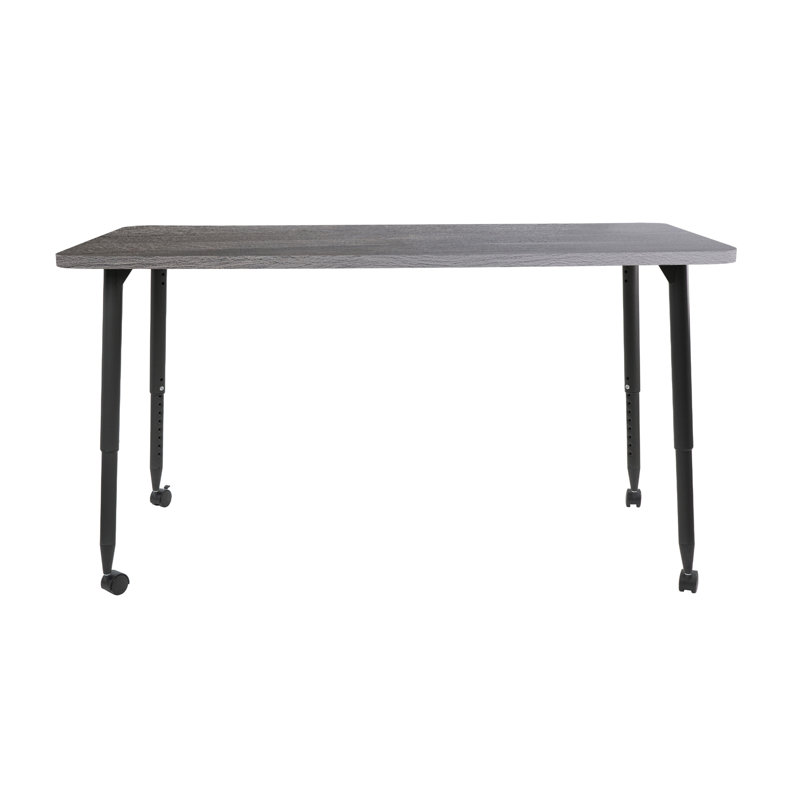 Table d'activité Adapte 24 x 36, 30 po x 60 po, Bois gris / noir