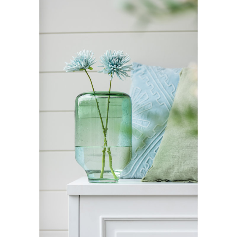Chrysant Arrangement, Light Blue, 2cm H x 48cm W x 2cm D