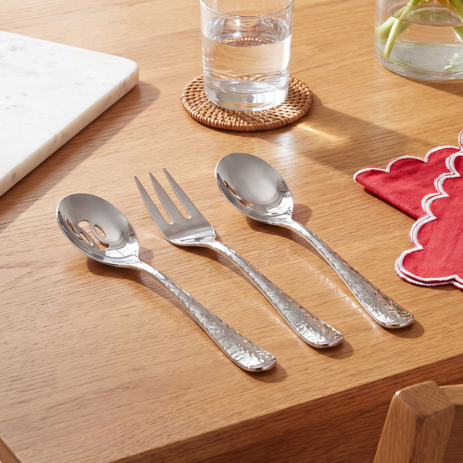 Fitz 3 Piece Stainless Steel Hostess Set