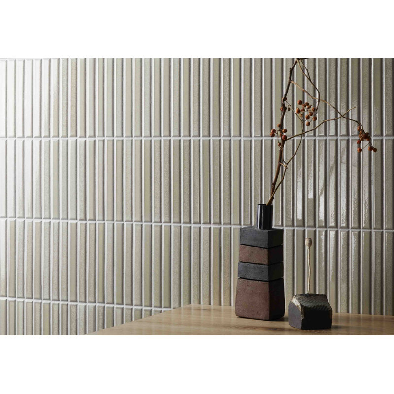Céramique japonaise beige 0,5 x 6, Brun