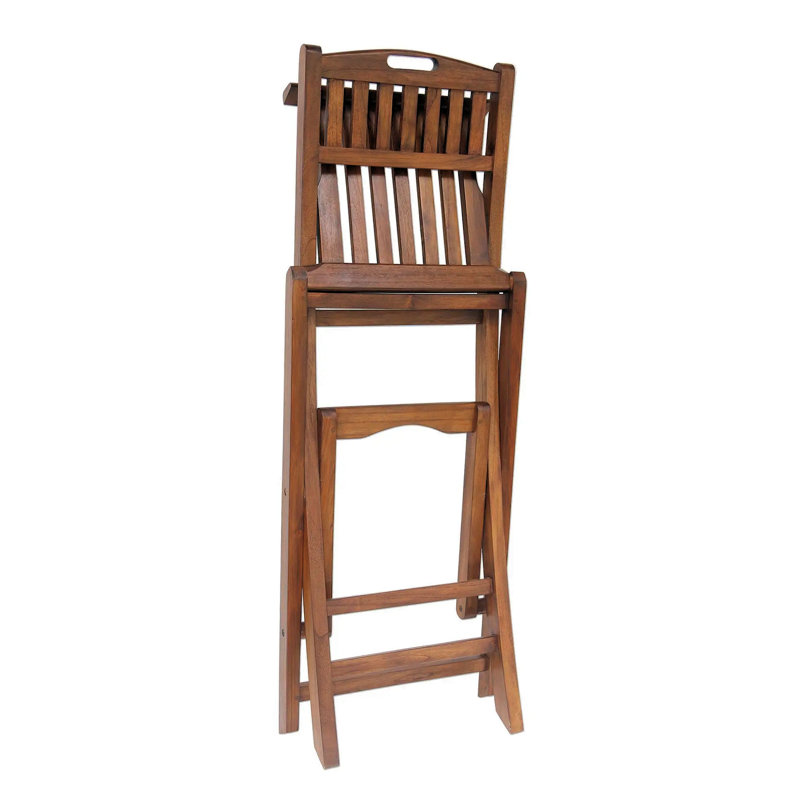 Teak Outdoor 29'' Bar Stool
