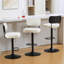 Tabourets de bar pivotants à hauteur ajustable 360 ° avec dossier rembourré-1635238268