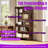 70.8 Inch Freestanding Mid-Century X-Design Bookcase
