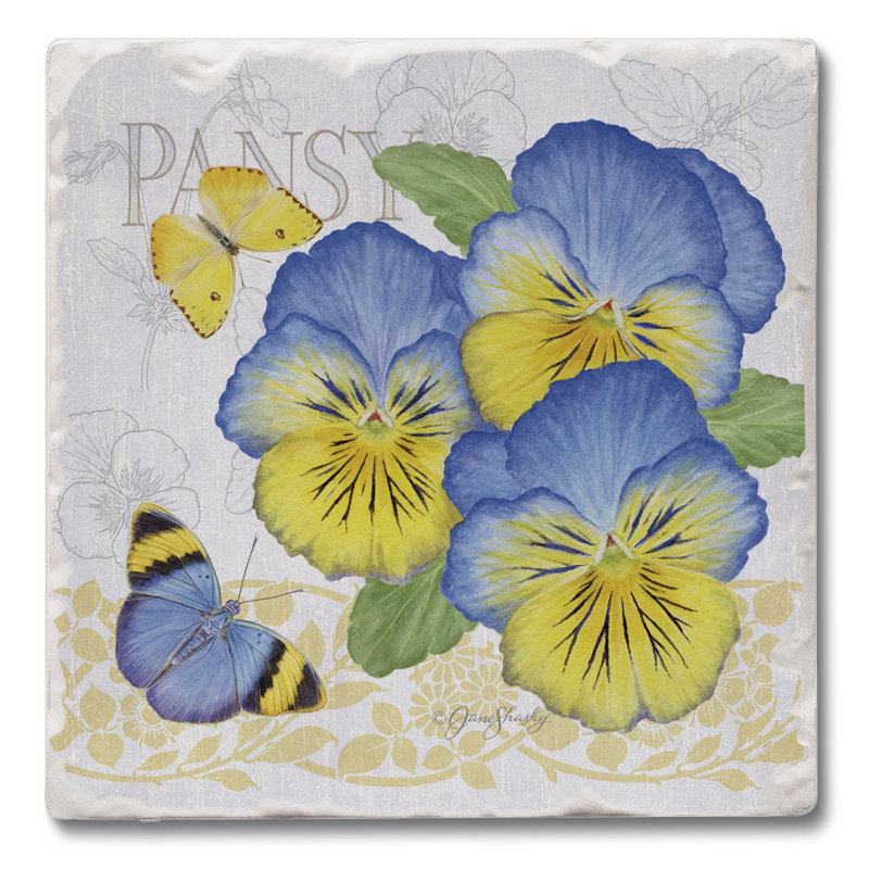Stoneware Square 4 Piece Coaster Set