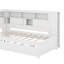 Lit de jour simple avec tablettes, USB et lit gigogne-1105950001