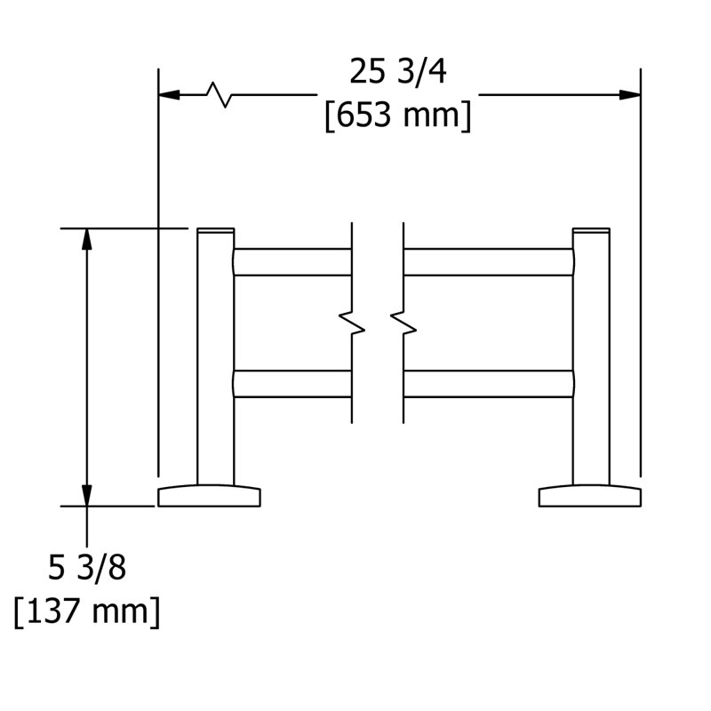 Venty™ Double 24" Towel Bar