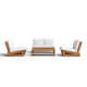 Louise 4 Piece Sofa Seating Group with Cushions
