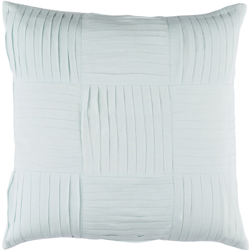 Gilmore Cotton Pillow Cover, 20" H x 20" W x 1" D, Green, Pillow Cover Only - No Insert