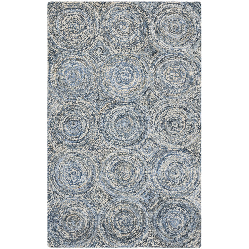 Hideaway Hand Tufted Cotton Geometric Rug, Rectangle 3' x 5'