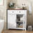 Casual Kitchen Storage Unit - & Particle Board With 1 Drawer And Adjustable Shelf Style Buffet Cabinet 2 Doors For Dining Room