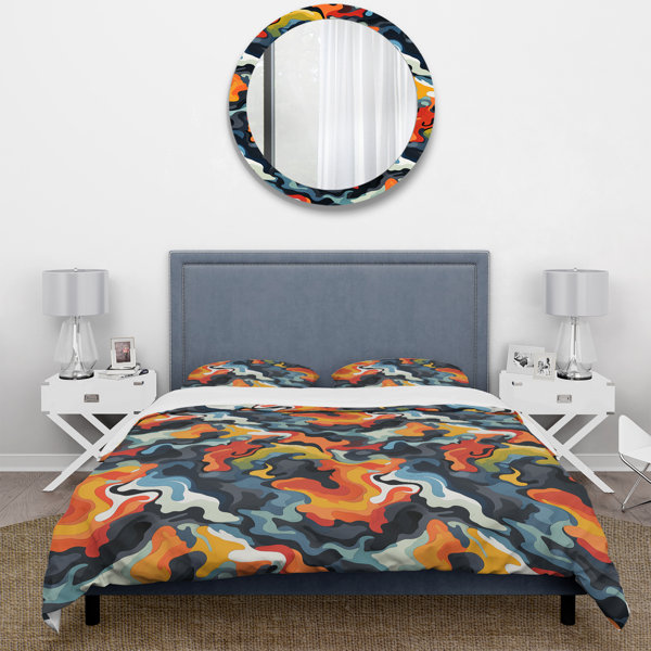 East Urban Home Kutzenco Camouflage Duvet Cover Set | Wayfair