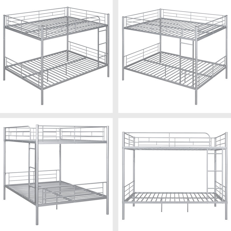 Alasia Kids Full Over Full Bunk Bed, Sliver