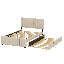 Lit plateforme tapissier en velours-1196241518