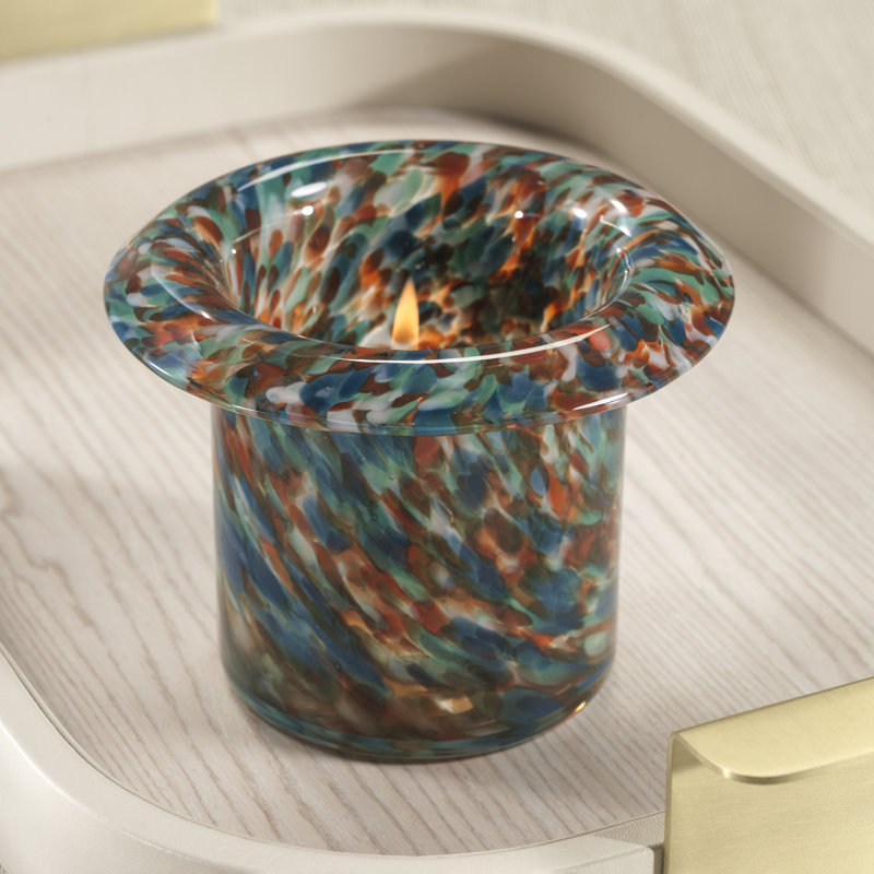 Ensemble de porte-bougie / vase 4 pièces Celia, Tons de bleu
