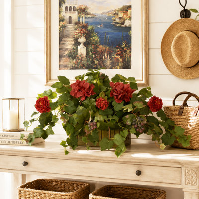 Hydrangea Arrangement in Planter