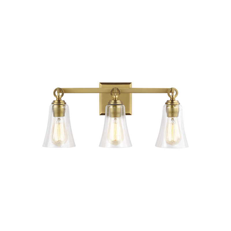 Monterro 3 - Light Vanity Light, Burnished Brass