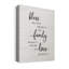«Bless Family Love», reproduction sur toile tendue-1762143923