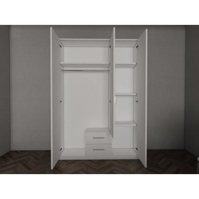 Pamel 3 Door Manufactured Wood Wardrobe