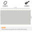 Cream Gazebo Sidewall Netting For 12' X Canopy Tents And Gazebos, Replacement Tent Mesh Replacement, Cream, With Strong Zipper