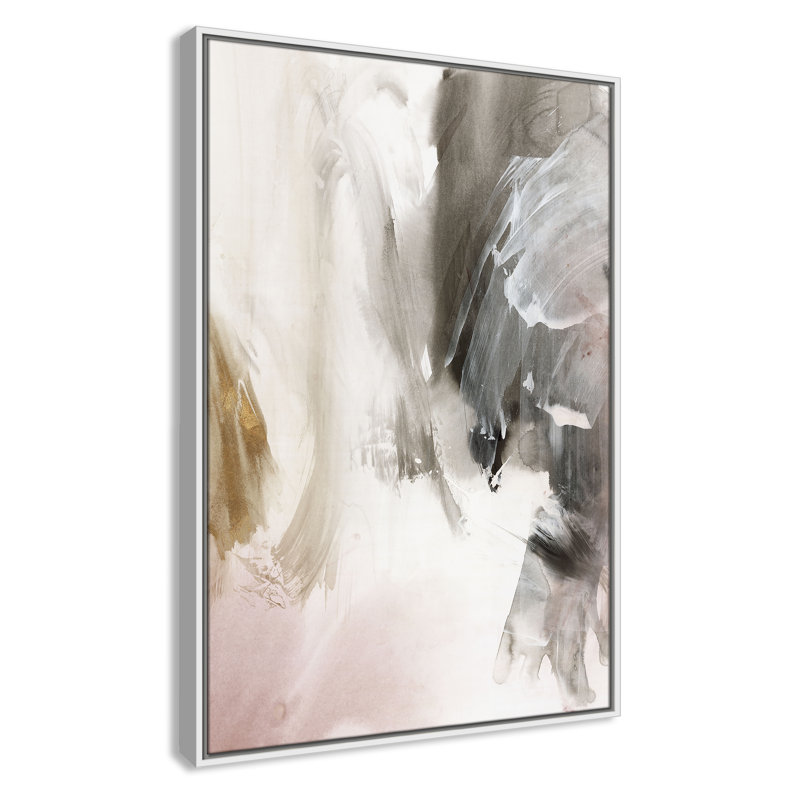 «Stratifié I» par Casa Fine Arts, Blanc, H 37,5 po x l 25,5 po