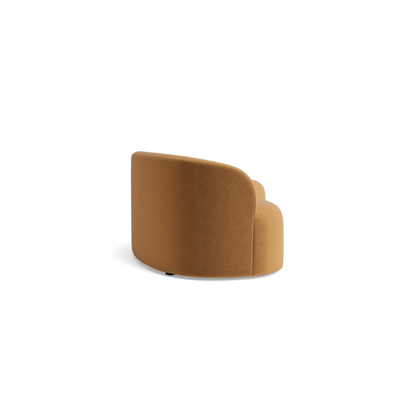 Sofia Left Arm Sofa, Performance Velvet - Hazelnut