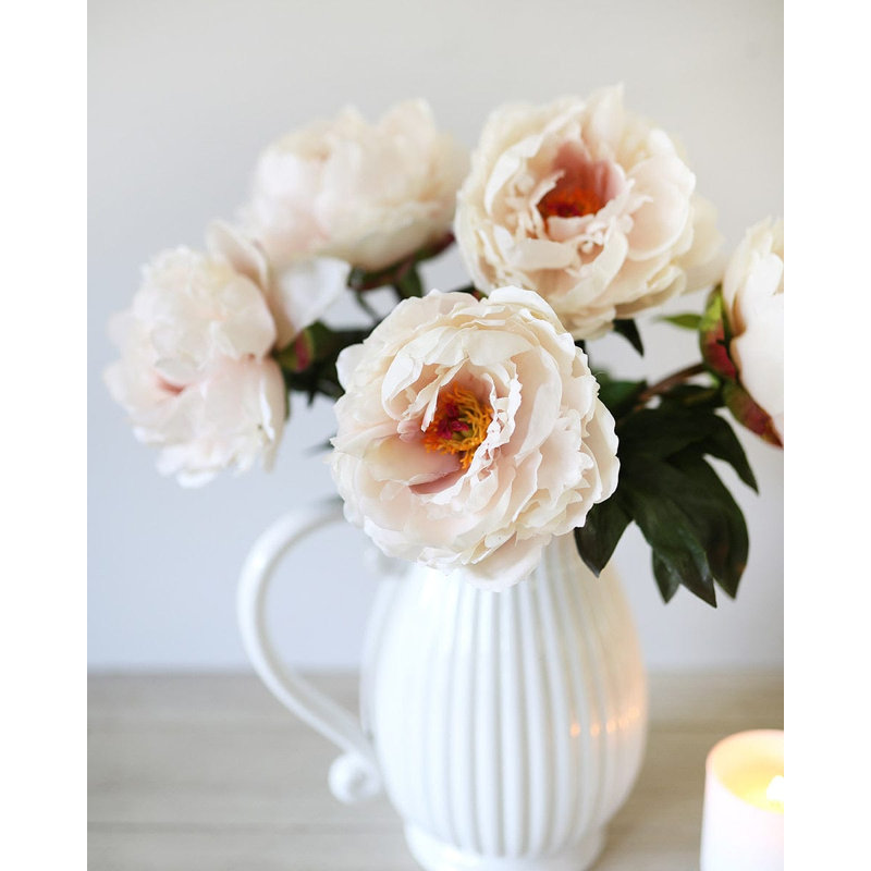 Real Touch Peach Mauve Peony 20.5", Blush
