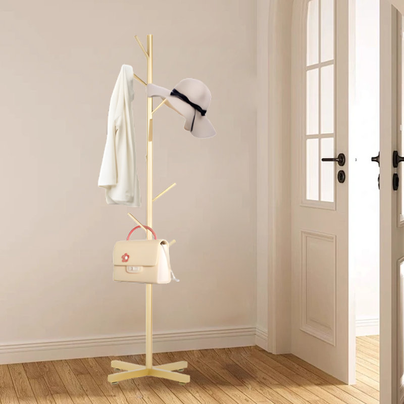 Portemanteau en métal autoportant, Doré