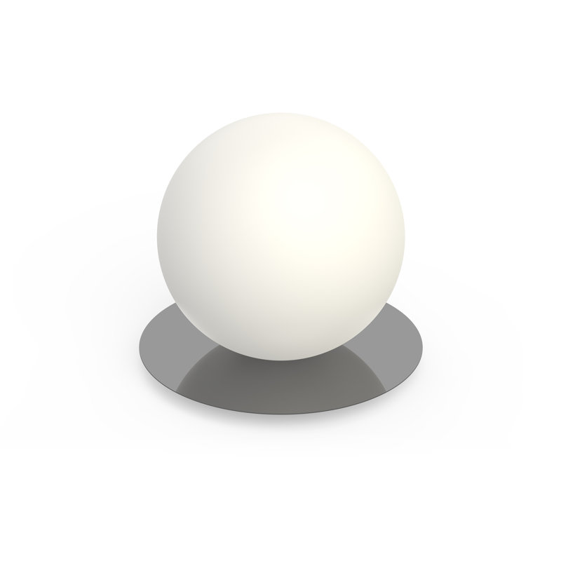 Bola Sphere Table Lamp, 12.75" H x 14" W x 14" D, Gunmetal