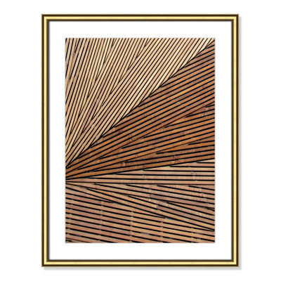 Fayette "Geometric Wood Panel 1" Print