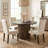 American Rustic 47.2'' Solid Pine Wood Round Pedestal Dining Table For 4-6 People For Kitchen, Dining Room-124933939