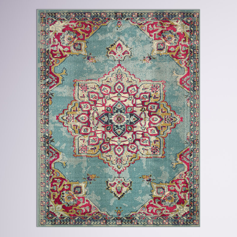 Colfin Washable Oriental Indoor Rug, Rectangle 9' x 12'