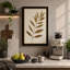 Single Stem in Gold Botanical - Wrapped Canvas-735139239-735139246