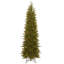 Slender Green Realistic Artificial Fir Christmas Tree with Incandescent Steady/Constant Lights-415901198