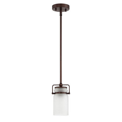 Luminaire suspendu cylindrique 1 lumière