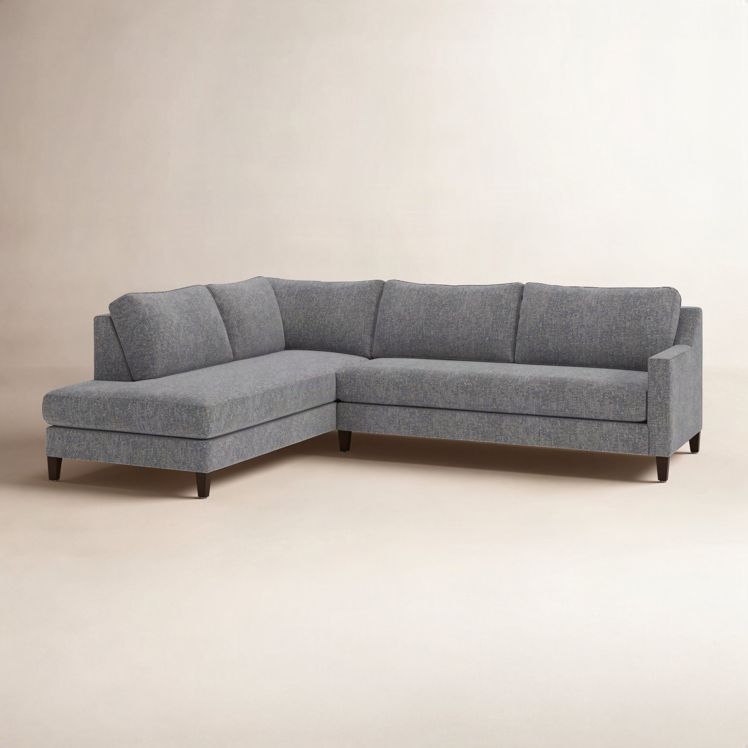 Marlowe Chaise Sectional, Valet Carbon, Left Hand Facing