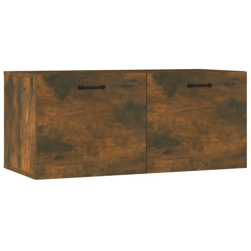 Latitude Run Wall Cabinet Engineered Wood, 36.5cm H x 80cm W x 35cm D, Sonoma Oak