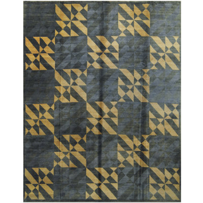 Indo Wool Checkered Indoor Rug