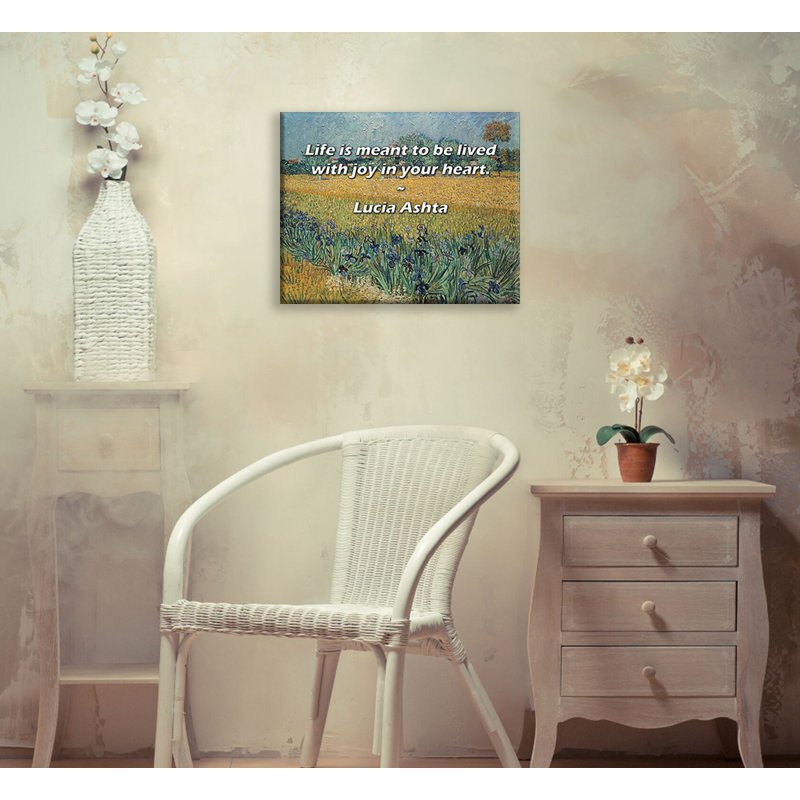 «Artsy Quote» par Lucia Ashta, toile tendue avec châssis, H 13 po x l 18 po