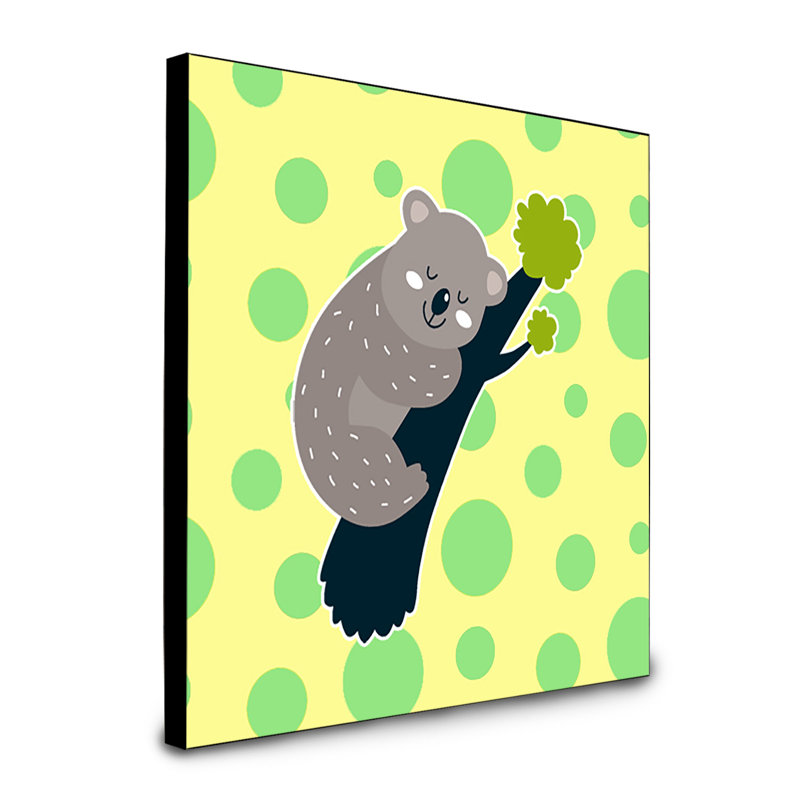 Panneau mural koala naptime art Dupond