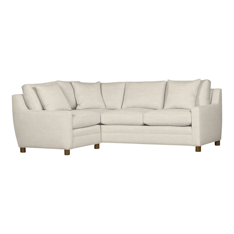 Fairgrove Upholstered L-Shaped Sectional Left Hand Facing, Tommy Flax, Havana