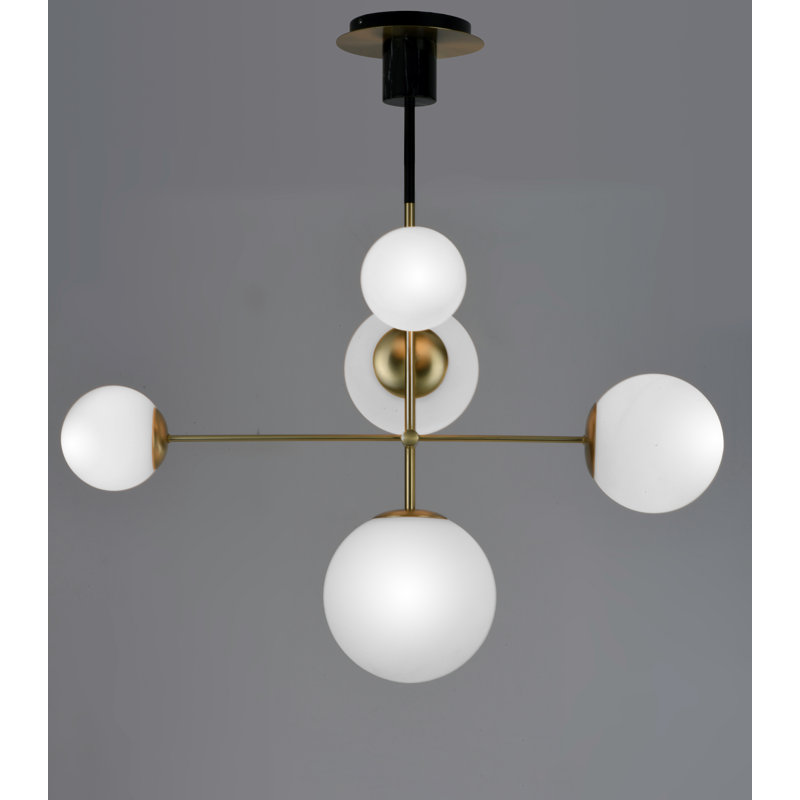 Drake 5 Light Dimmable Sputnik Chandelier