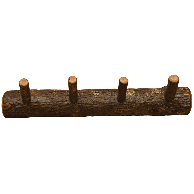 Portemanteaux mural Fireside Lodge Hickory, 24 po avec 4 chevilles