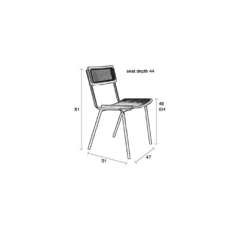 Jort Dining Chair, Black