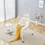 Chaise suspendue en fer robuste avec tissage en osier - Balançoire pour une personne pour l'intérieur et l'extérieur (blanc)-1961249775