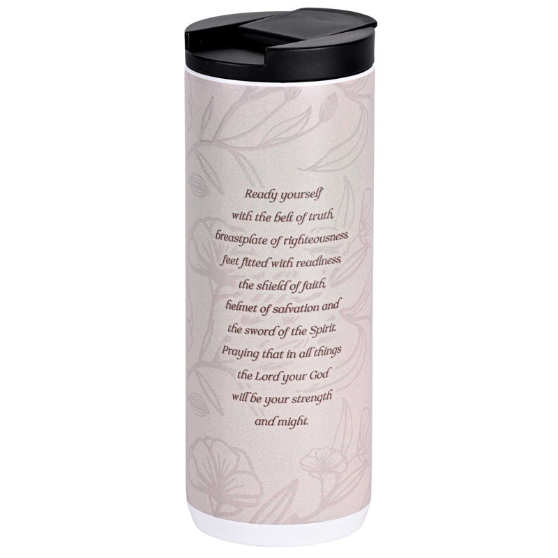 Gobelet à motif floral sur l'armure complète 20 oz