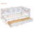 Wooden Daybed With 2 Drawers, Daybed With Storage Shelf And USB Charging Ports-1951530545