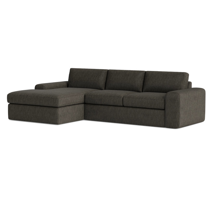 The OG Sectional, Left Hand Facing, Performance Weave - Onyx